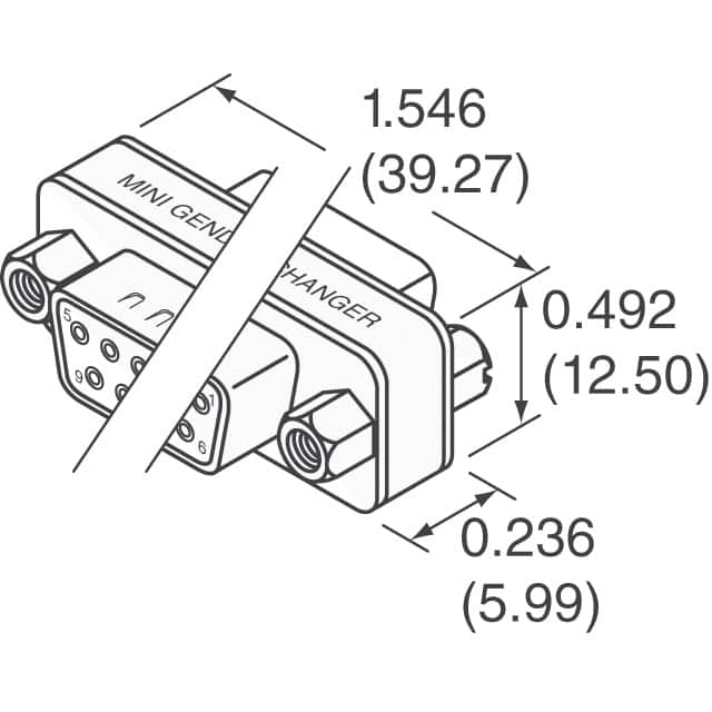 GCLP15F15F NorComp Inc.  D-Sub D-Shaped Connector Adapters